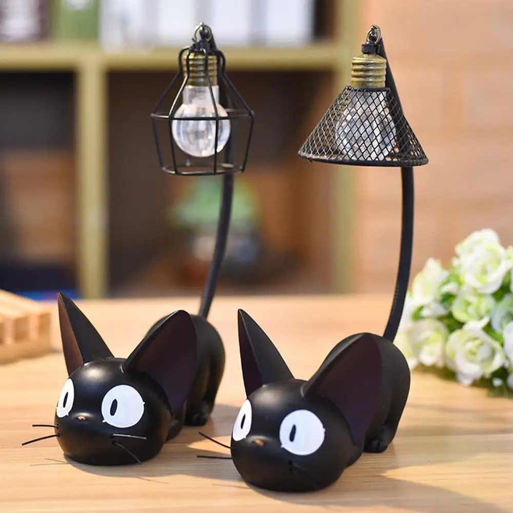 

Creative Magic Jiji Cat Night Light Home Resin Crafts Ornaments Home Desktop Decoration Ornaments