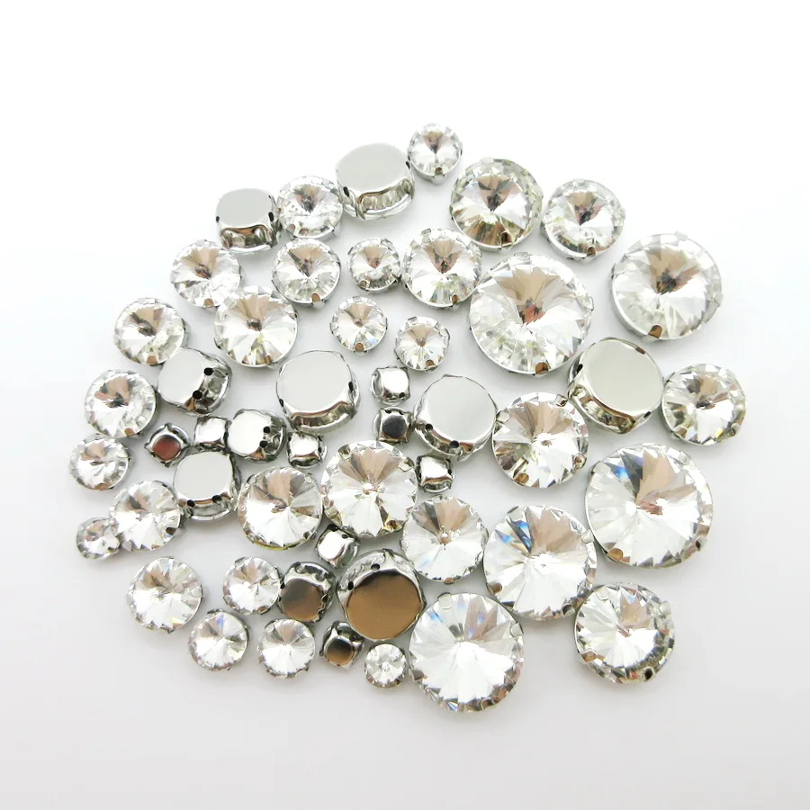 Смешанная фотоформа 7 размеров серебряный крючок фотокартинка пришить стразы