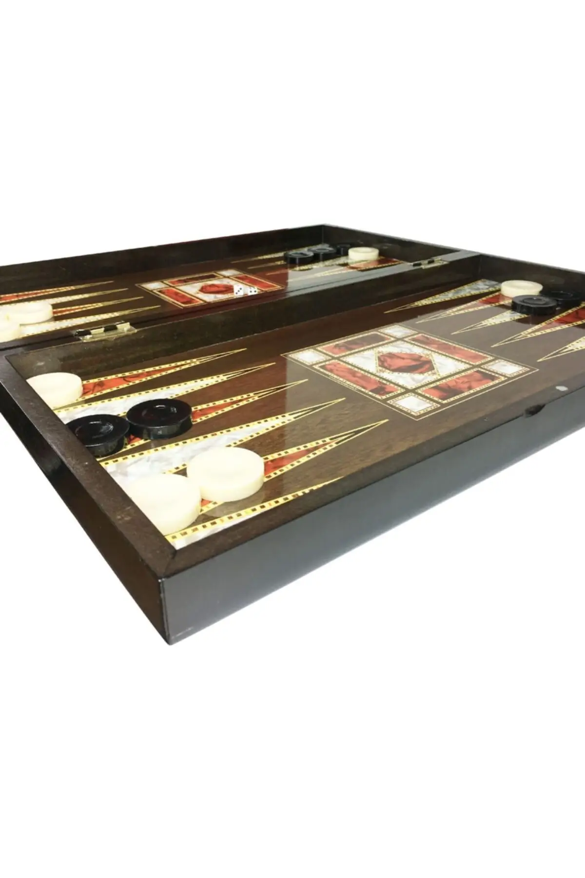 Шахматная доска и шахматные фигурки с камнями деревянный роскошный набор