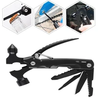 multitool camping equipment accessories 12 in 1 stainless steel multi tool with hammer plier screwdrivers saw bottle opener tool