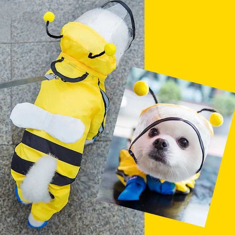 

For Pet Dog Raincoat The Dog Face Pet Clothes Jumpsuit Waterproof Dog Jacket Dogs Water Resistant Clothes for Dogs Pet Coat