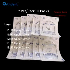 10 упаковок Стоматологические Ортодонтические арки провода супер эластичный резерв кривая прямоугольная Арка пустотная форма зубной обработки материал