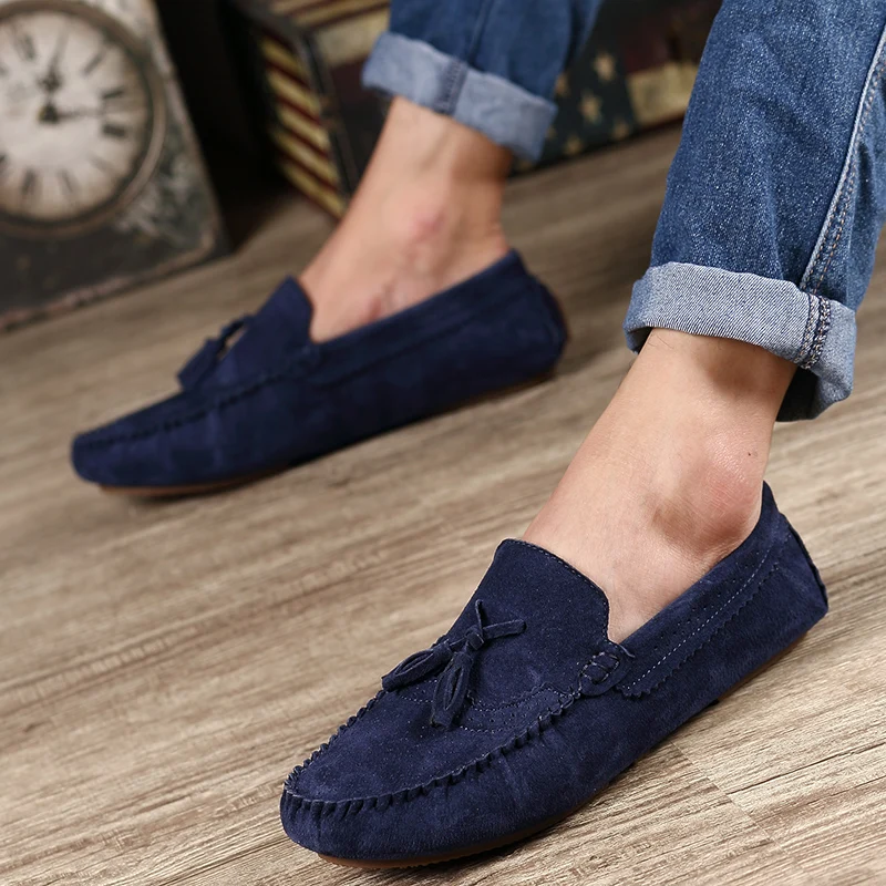 Летняя мужская обувь в горошек Новая повседневная на плоской подошве мужские