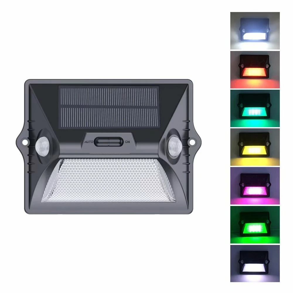 Solar Light Outdoor Dual PIR Motion Sensor Powered Lamp 180 Degree Wall RGBW LED Waterproof Garden | Лампы и освещение
