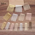 Металлическая латунная расческа для волос BoYuTe (20 шт.лот), высота 50 мм, 51013 зубьев, материалы сделай сам, аксессуары для волос ручной работы