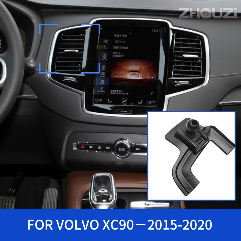 car mobile phone holder special air vent mounts stand gps gravity navigation bracket for volvo xc90 2015 2020 car accessories free global shipping