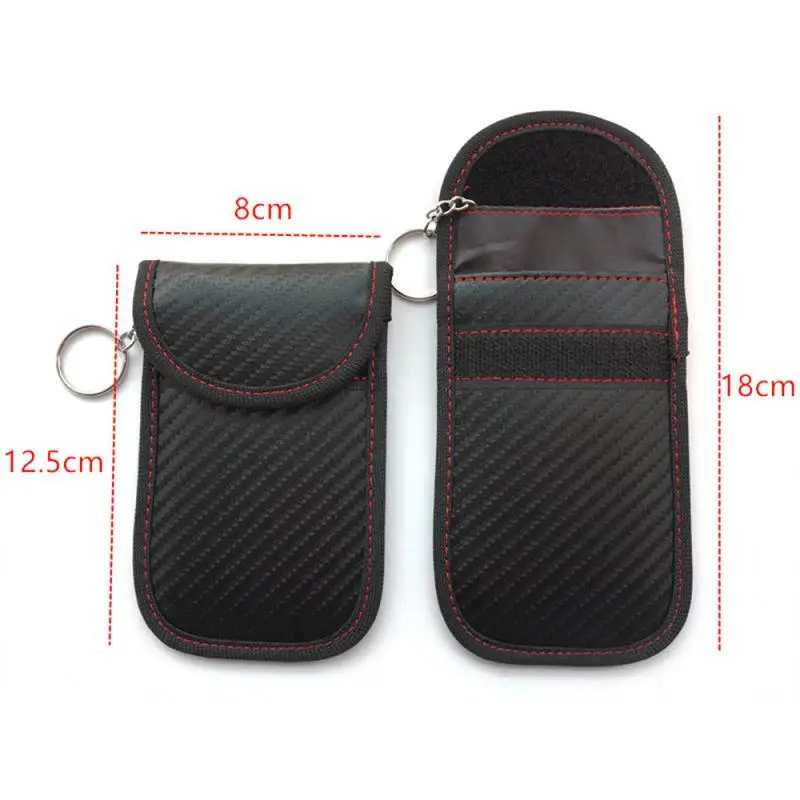 Anti-theft Car Shield Remote Control Key Set Carbon Fiber RFID Electromagnetic Shielding Package Safe Signal Blocking Case | Автомобили и