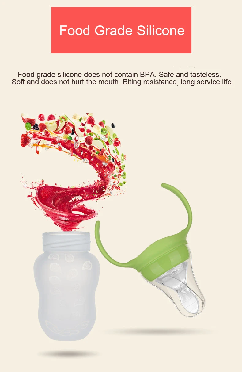 180 мл детские бутылочки и ложка для кормления силиконовые GYH|Бутылки| |