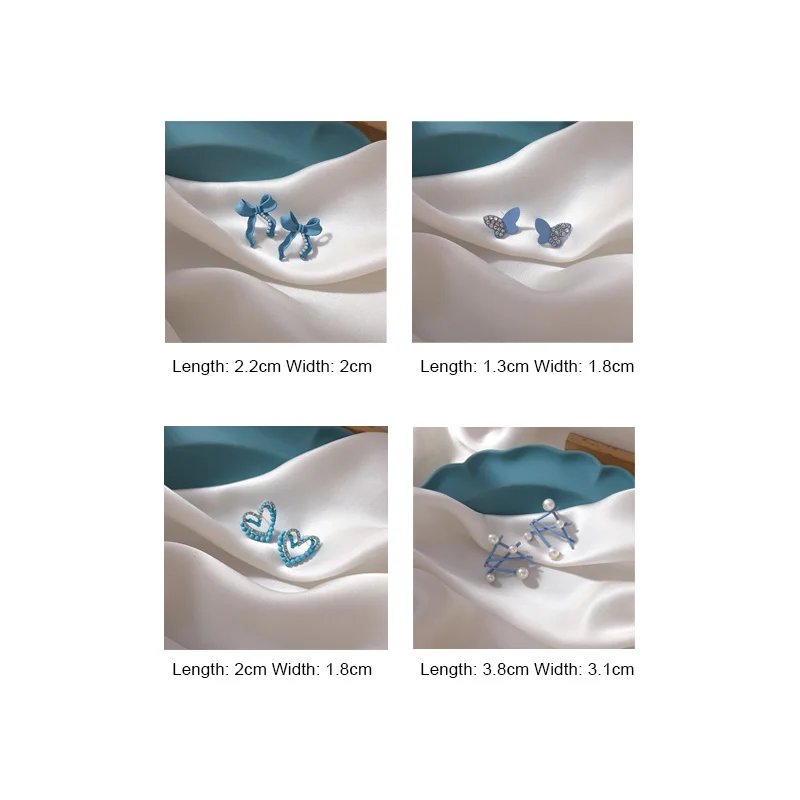 Женские серьги-гвоздики из металлического сплава в Корейском стиле | Украшения и