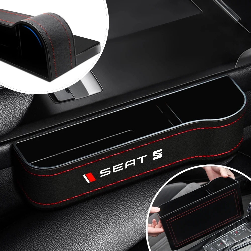 

Fashion Car Phone Wallet Cup Holder Seat Gap Organizer Case Storage Box For Seat Ibiza Ateca Altea Leon Alhambra Exeo Arona