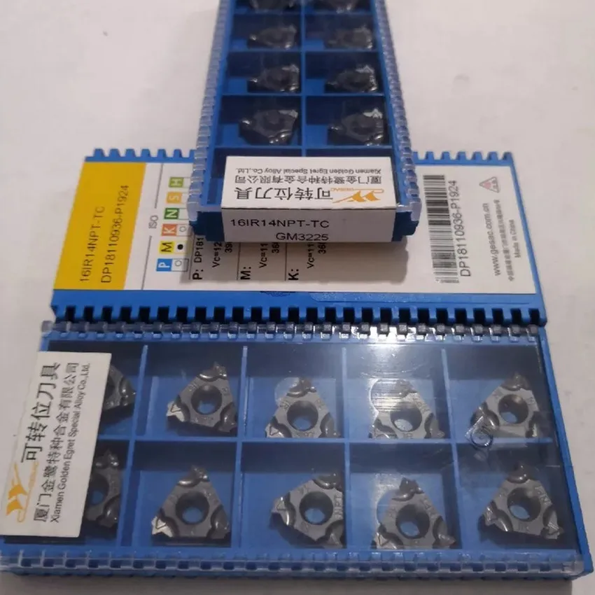 

16ER11.5NPT-TC GM3225 / 16ER14NPT-TC GM3225 / 16IR11.5NPT-TC GM3225 / 16IR14NPT-TC GM3225 CNC carbide inserts 10PCS/BOX