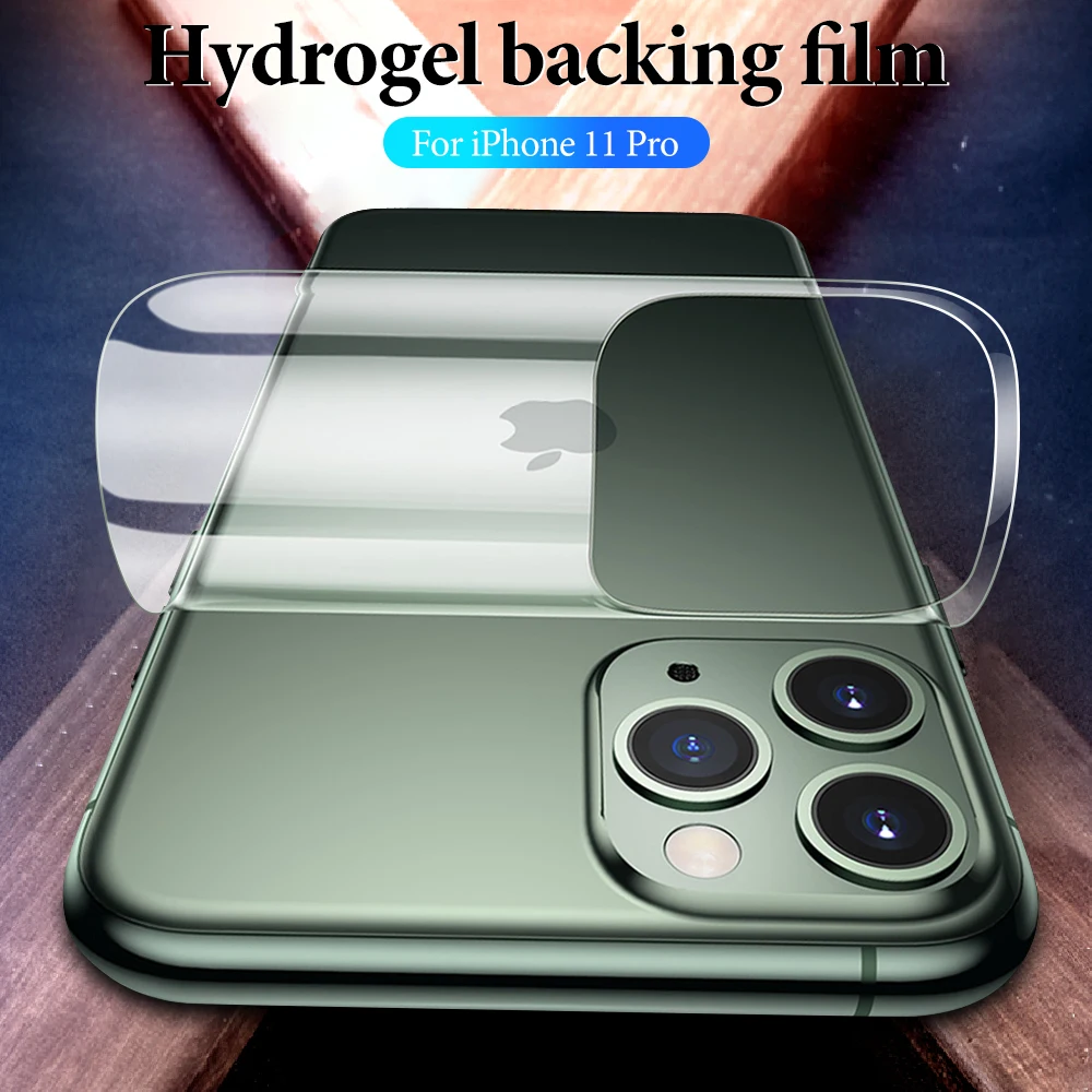 Устойчивая к царапинам задняя пленка для iPhone 11 Pro Max X XR XS задняя наклейка для iPhone 11Pro X XR XS Max Гидрогелевая мягкая пленка не стекло