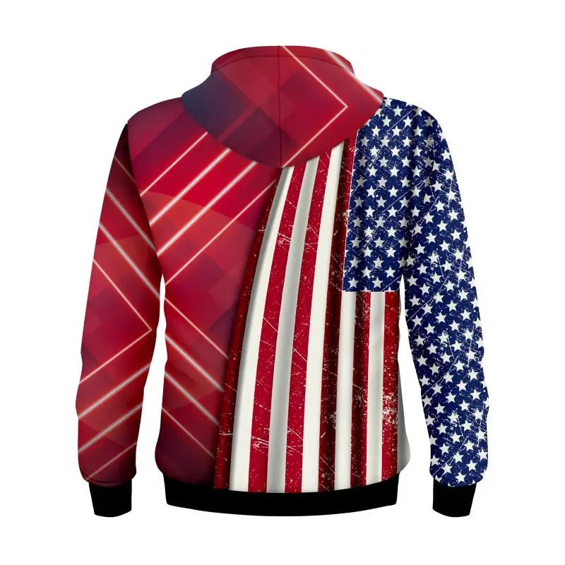 

Mustang Logo Brand Hoodie 3D Digital Printing American Flag Pullover Men's High Quality Sweatshirt Harajuku EUR Plus Streetwear