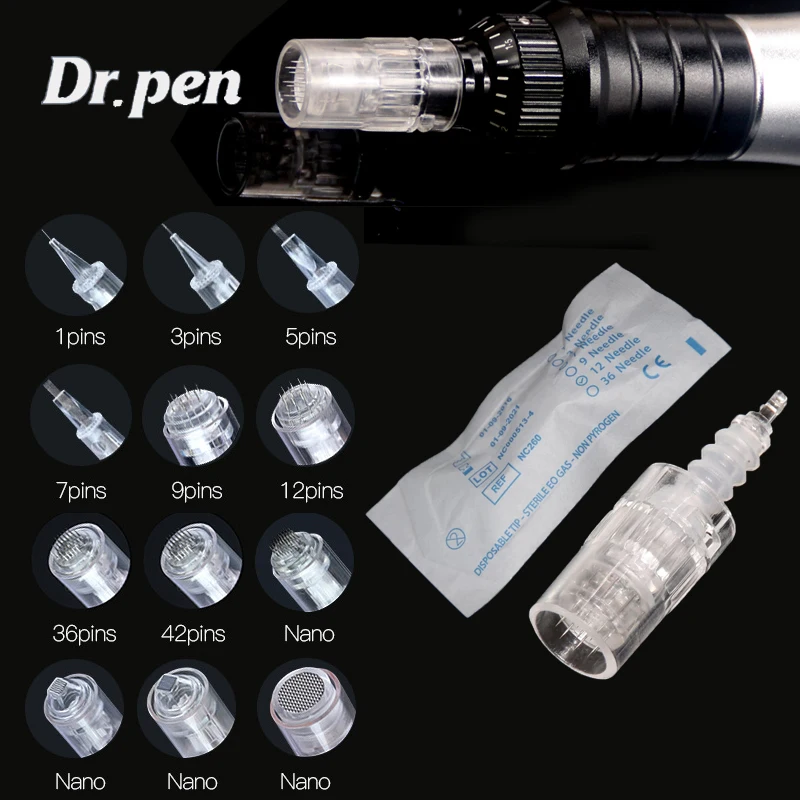 

50pcs 1/3/5/7/9 Pin/12 Pin/24 Pin/36 Pin/nano Bayonet Cartridge Needle for Tattoo Derma Pen Micro Needle MYM/N2/M7/M5 Needle Tip