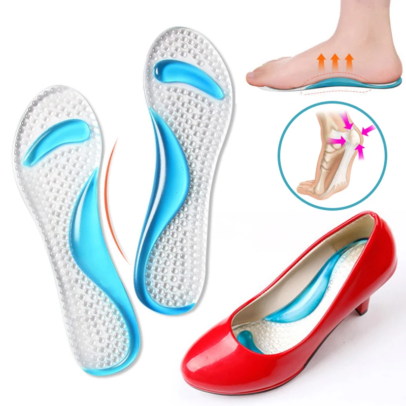 

Silicone Gel massage shoes Insoles women High Heels Foot Cushion Arch Support Shoes Pads