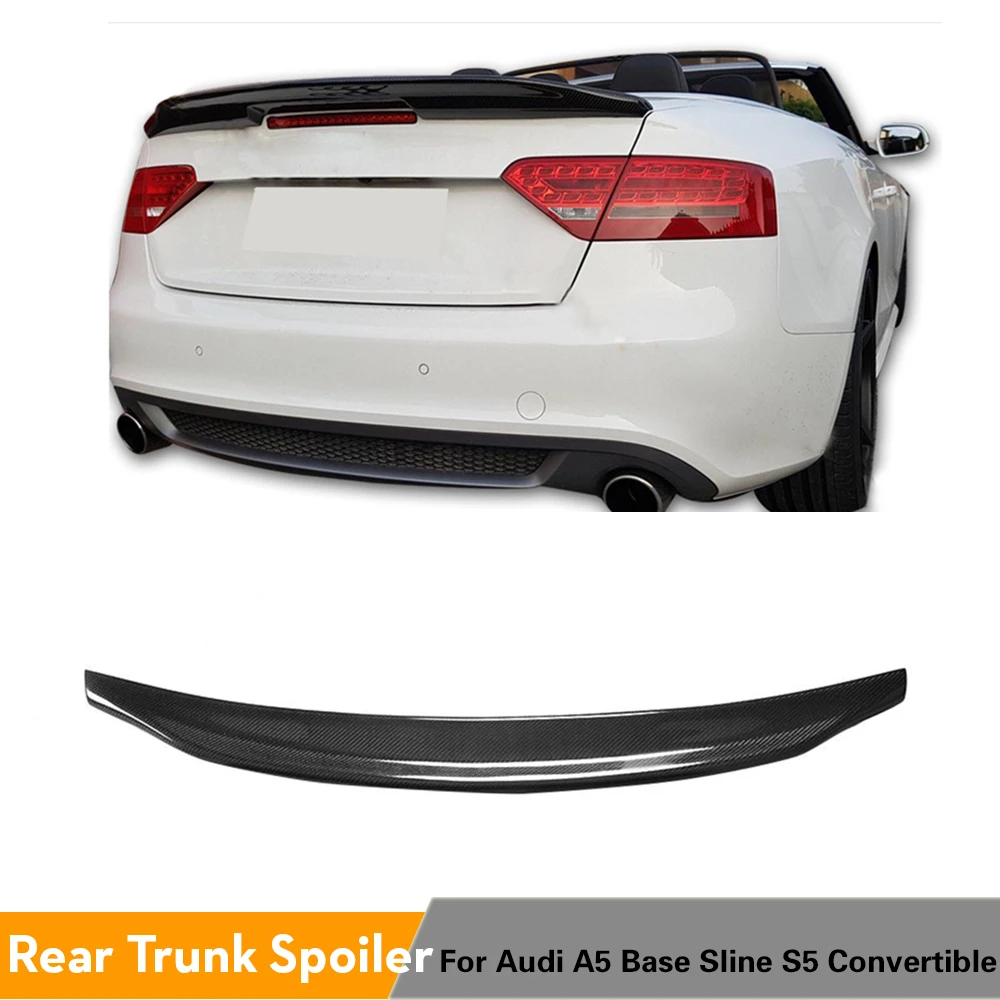 Автомобильный спойлер для Audi A5 Base Sline S5 Convertible 2008 2016 углеродное волокно задний