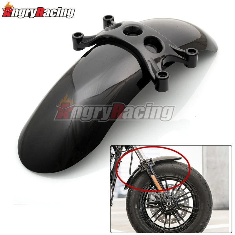 Мотоциклетные пластиковые яркие черные Брызговики для Harley Forty Eight 48 X48 XL1200X XL 1200 2010