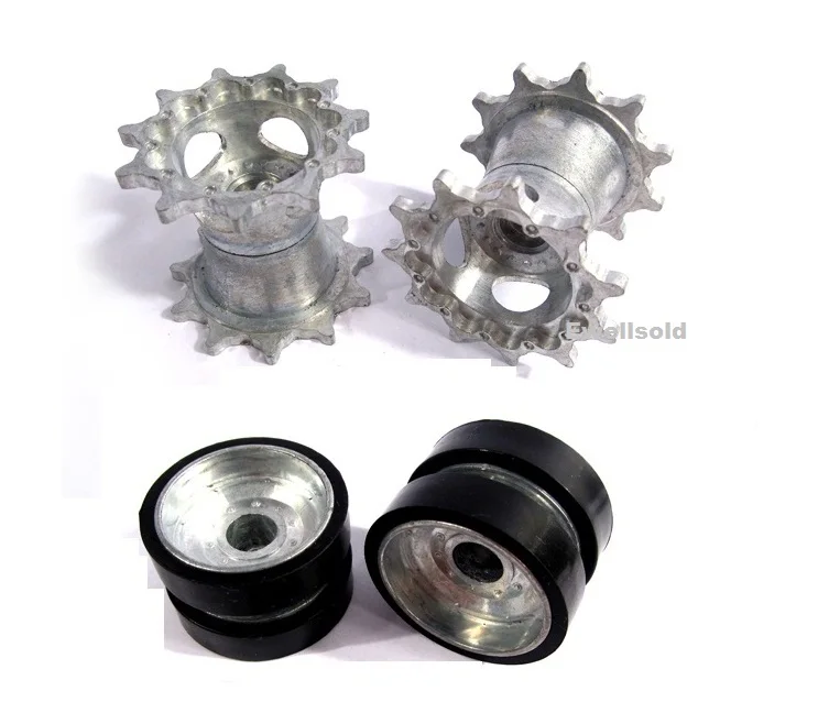 henglong 3918 3918-1 1/16 German Leopard 2 A6 RC Tank Upgrade parts Steel Gear box with motor/metal track/metal wheels hub set - купить по