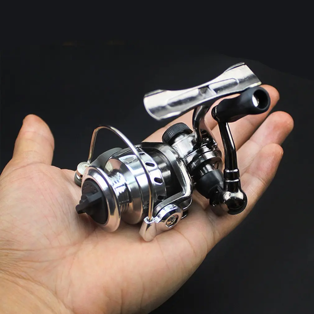 

Mini Fishing Reel Palm Size Metal Ultra Light Small Ice Roller Micro