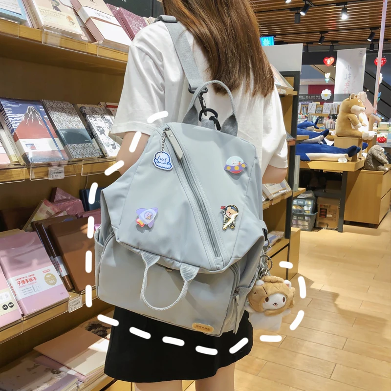 Женский школьный рюкзак Harajuku женский корейский Ulzzang многоцелевые школьные сумки
