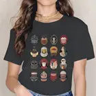 Футболка для девочек, с градиентным переходом из сериала самая темная подземельница, модная женская футболка, базовая летняя футболка большого размера