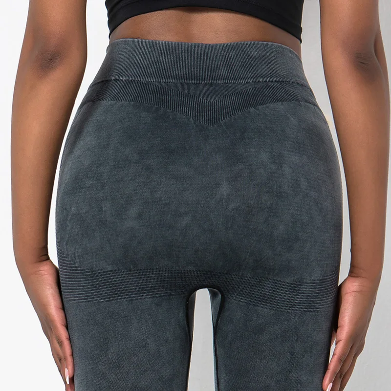 

ASHEYWR Women Fitness Leggings Seamless Sexy Slim Elastic Push Up Legings High Waist Solid Workout Leggings Female Ankle-Length