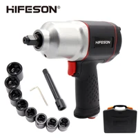 hifeson air pneumatic wrench impact spanner 12 850n m torque tool for tire removal nut sleeves toolbox
