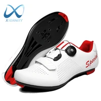 new breathable racing road bike cycling shoes self locking cleat bicycle shoes outdoor anti skid ultralight cycling sneakers men