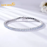 sace gems girls fashion silver bracelet s925 sterling silver row full of sapphire sapphire topaz stones for women jewelry