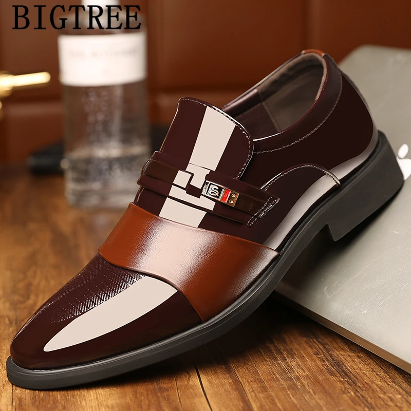 

Loafers Black Elevator Shoes For Men Formal Dress Office Shoes Men Brown Leather Designer Shoes Men Oxford Zapatos Charol Hombre