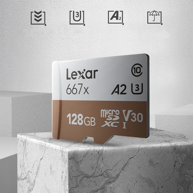 Профессиональная карта памяти Lexar 667x 512 гб A2 TF Class10 U3 Micro SD 64 128 для смартфона экшн