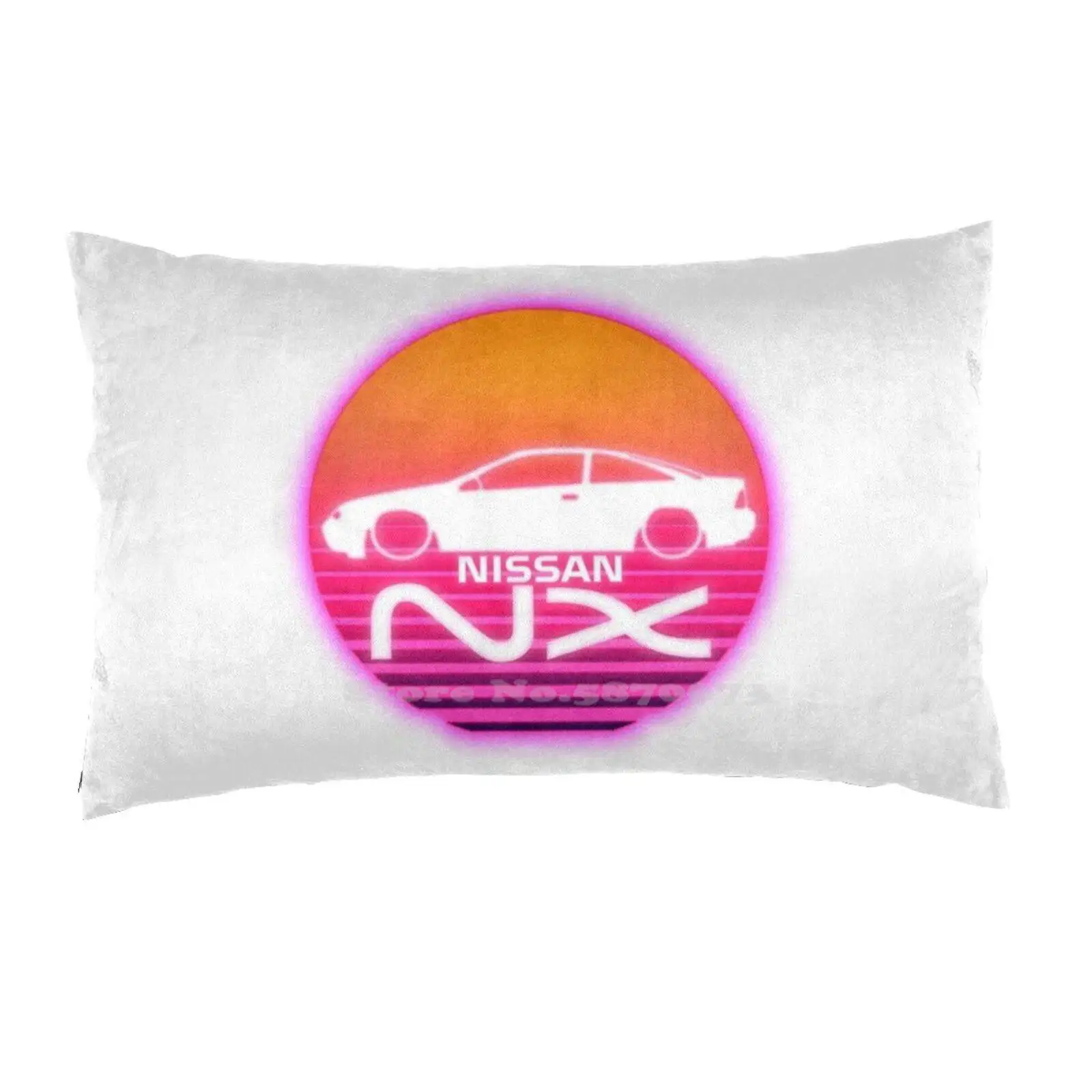 Забавная Милая декоративная наволочка Nissan Nx игр эмблема постельное белье Synthwave