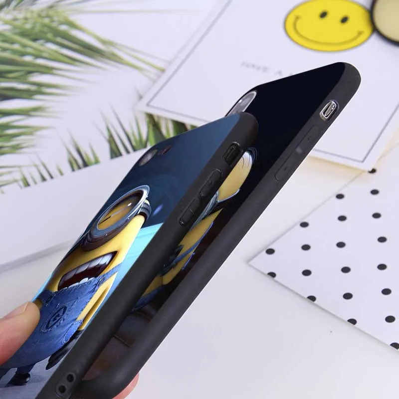 Чехол с миньонами для iPhone 7 11 pro max XR X 6S 8 XS MAX 6 plus SE 5S Прозрачный мягкий силиконовый