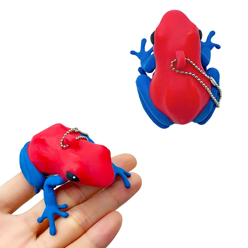 

Cartoon Frog Soft Toy Squeeze Prank Joke Toy Antistress Squeeze Squishy Animal Toys Keychain Ring Strap Stress Relief Girls Toys
