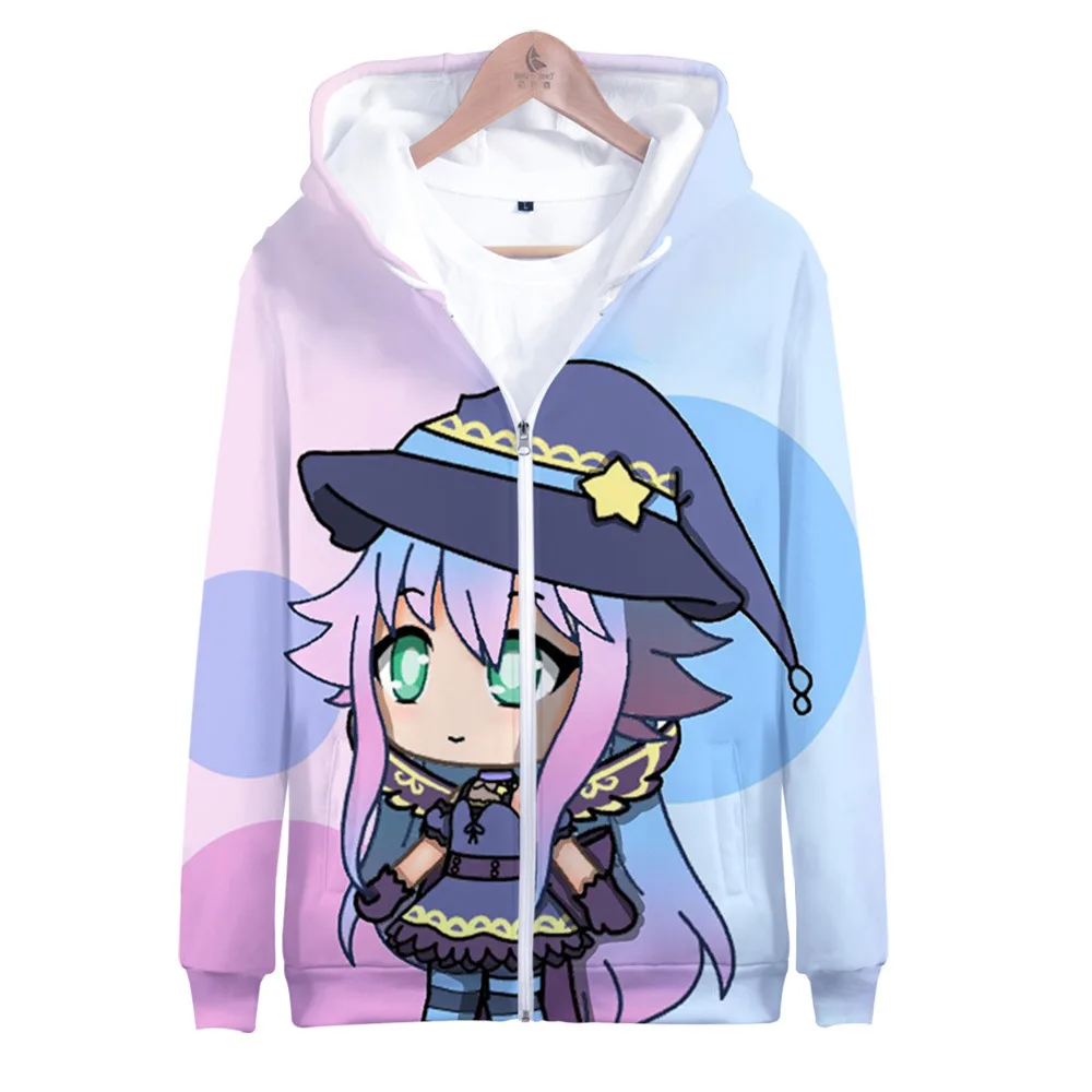 

2021 new couple hoodie popular game Gacha Life 3D printing men's and women's sweatshirt boys and girls cute Harajuku sportswear