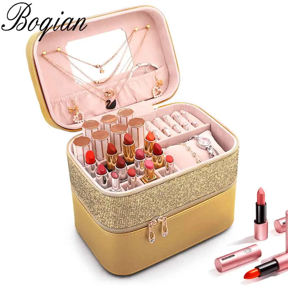 Косметичка из искусственной кожи для женщин вместительный Модный