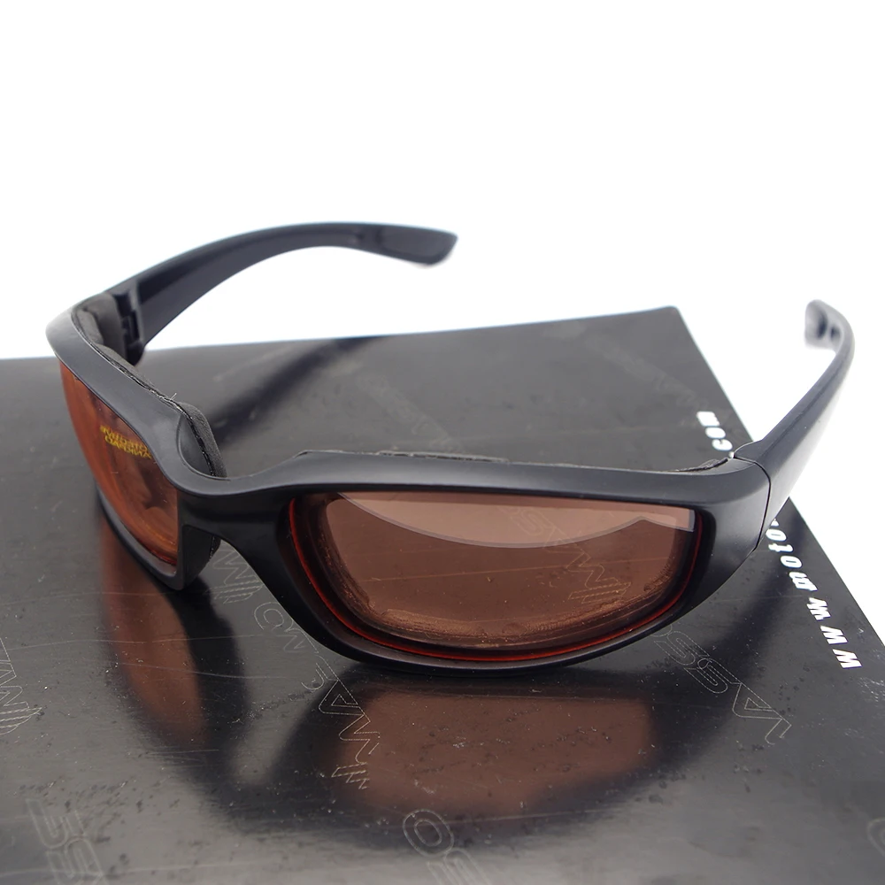 

Motorcycle Goggles Black Frame Glasses Polarized For kawasaki z650 zx9r zx6r 2006 vulcan 1500 636 zzr 400 er6f vn800 vulcan 900
