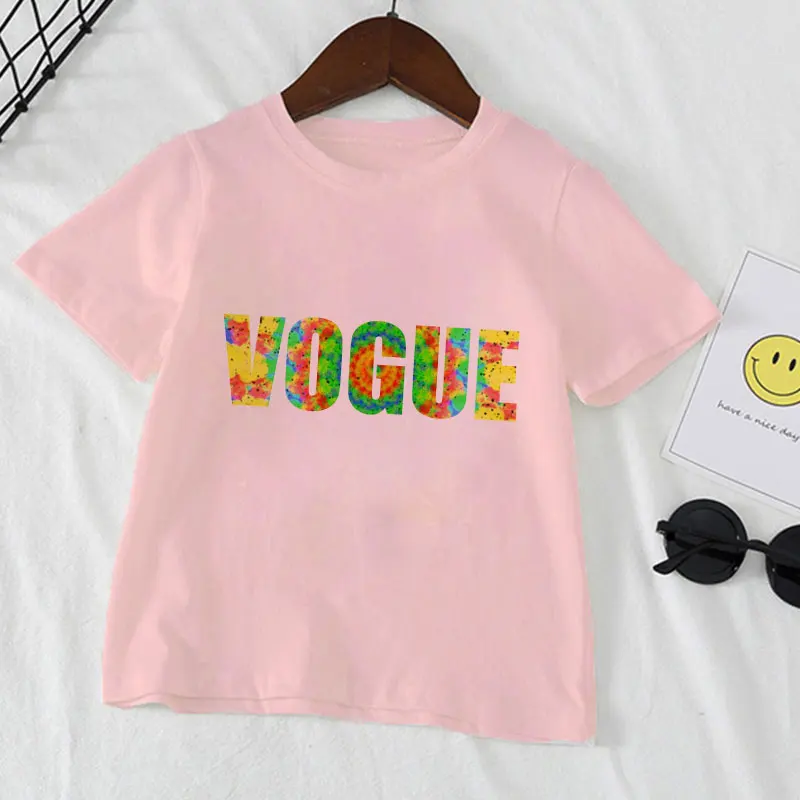 

New Boy Clothes Summer Girl T Shirt Short Sleeve Girls Tops Painted Tie Dye Kits For Kids Shirts 2 3 4 5 6 7 8 9 Years Old Cute