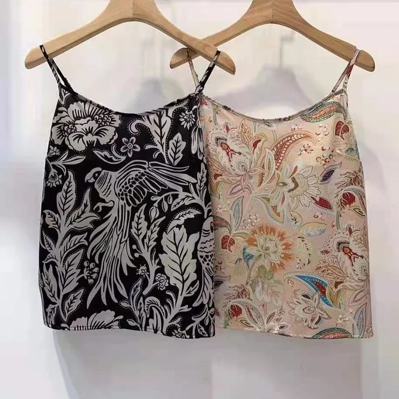 

Tops Fashion Silk Blouse Shirt 2021 Spring Summer Clothing Women Charming Floral Print Long Sleeve Casual Button Shirt Female