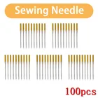 100pcs Sewing Machine Needles 9014 No.14 Golden Steel Needle For Singer Durable Household Wool Stitching DIY Sewing Needles