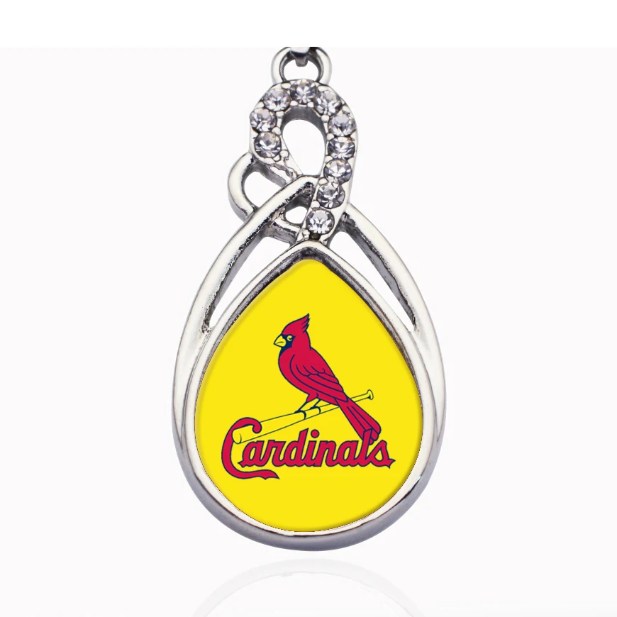 Подвеска с кристаллами в виде Бейсбольного проигрывателя мужской и женский