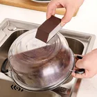 Волшебная коричневая губка для мытья посуды, губка для мытья посуды, кухонный горшок, за исключением ржавчины, кухонные принадлежности