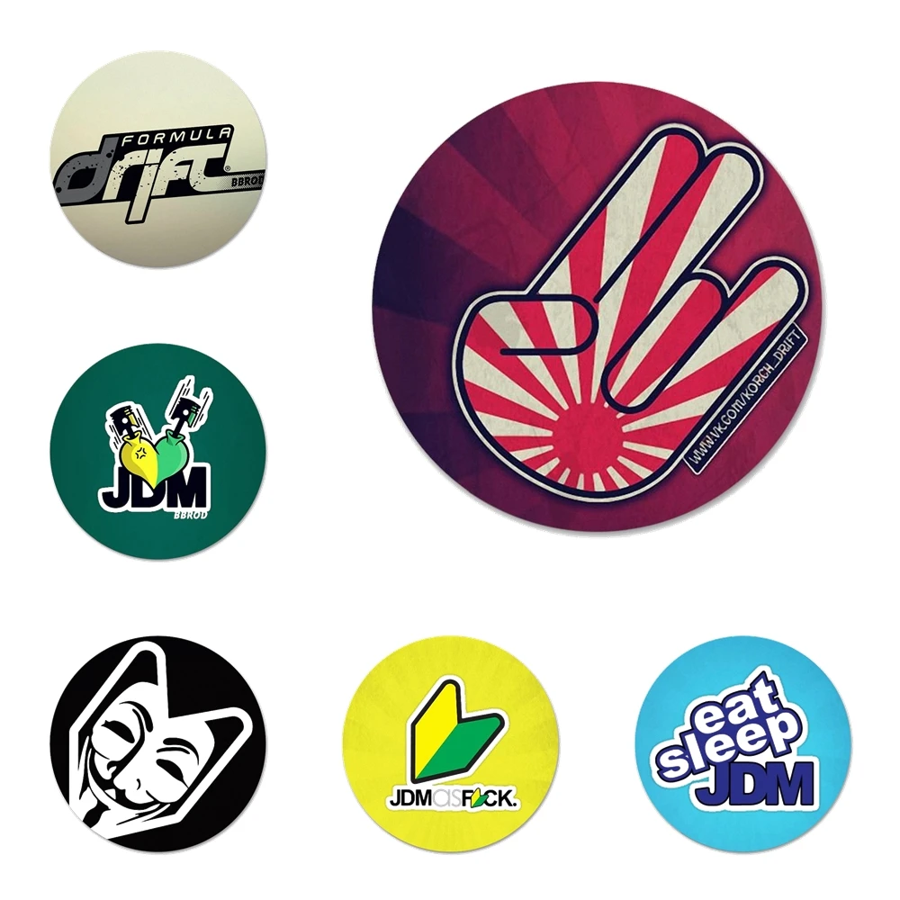 

Eat Sleep JDM, магнитный Открыватель для бутылок в холодильнике, 55 мм