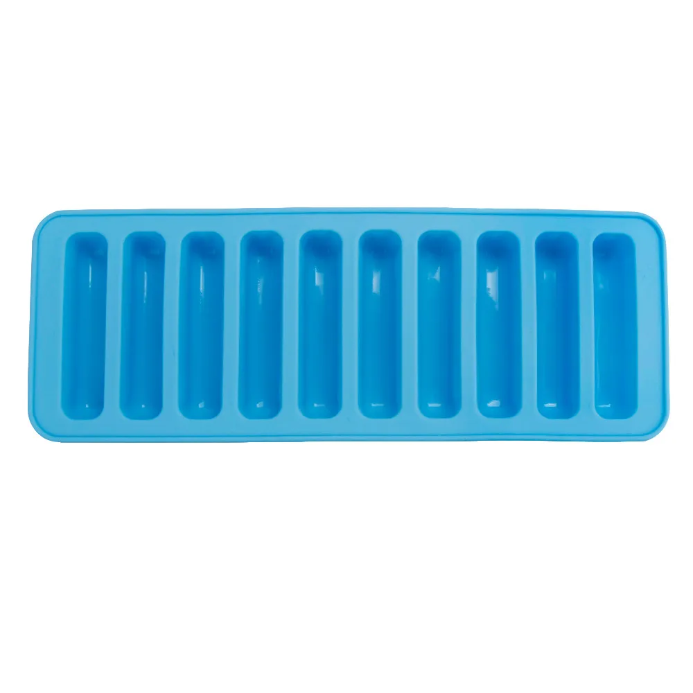 Многоразовые цилиндр 10 ячеек силиконовые лотки с формами для кубиков льда