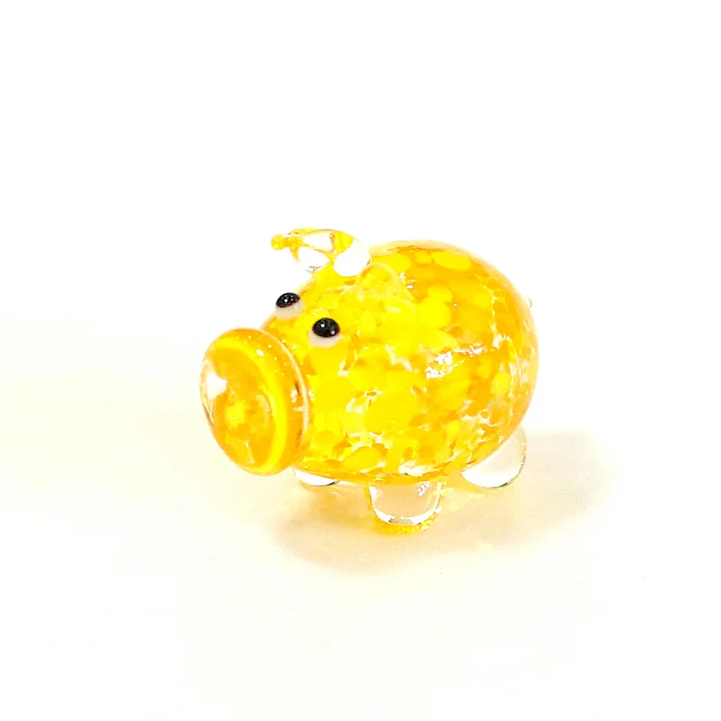 Мини-фигурка свинья из муранского стекла GLASS MOUSE