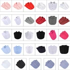 29 большое разнообразие стилей съемный ложный воротник, плотная ткань, Цвет в ретро-стиле, в мелкую клетку, с открытой спиной шифон рубашка блузка регулировки аксессуары для одежды