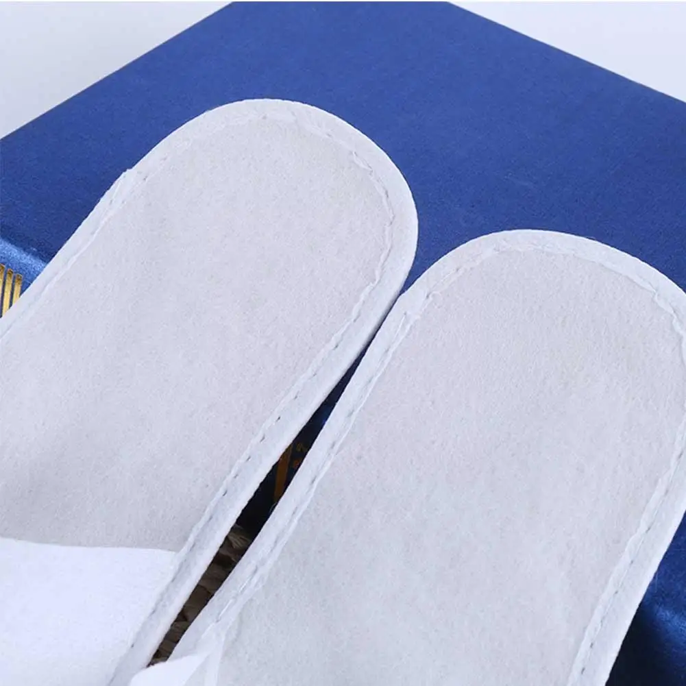 

1 Pairs/Lot Disposable Slipper Closed Toe Guest Slippers Non-woven Room Terry Slippers Hotel Supplie Slippers Hotel Guest S Q4L8