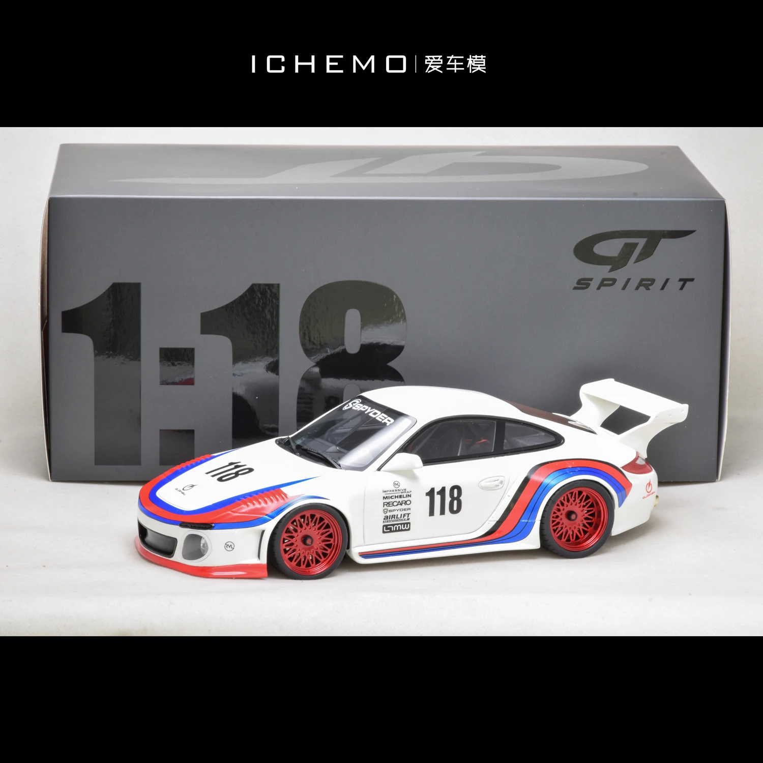 

GT Spirit 1:18 porsches NEW Body kit Collect die-casting simulation resin car model toys