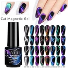 Магнитный Гель-лак для ногтей LILYCUTE, 5 мл, голографический Гель-лак для ногтей, светящийся 3D Магнитный Блестящий лазерный гель, удаляемый замачиванием Гель-лак для ногтей