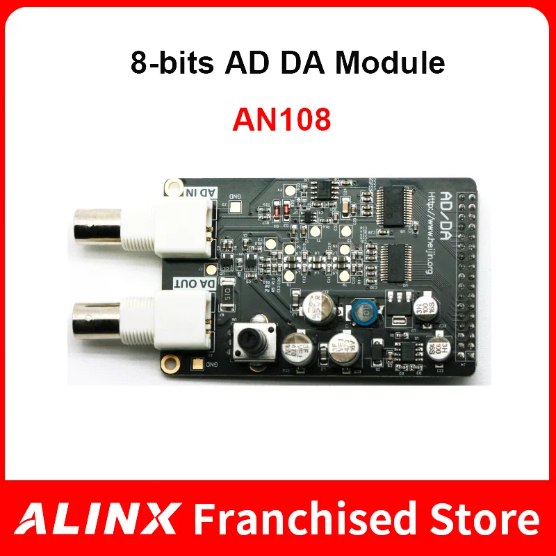 ALINX AN108: модуль AD DA сбора данных источника сигнала для FPGA доска | Компьютеры и офис